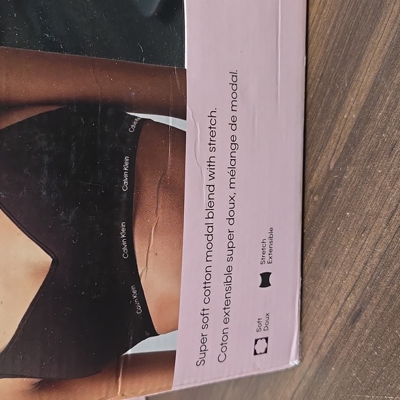 Calvin Klein Black Bralette 2-Pack - Picture 3 of 8